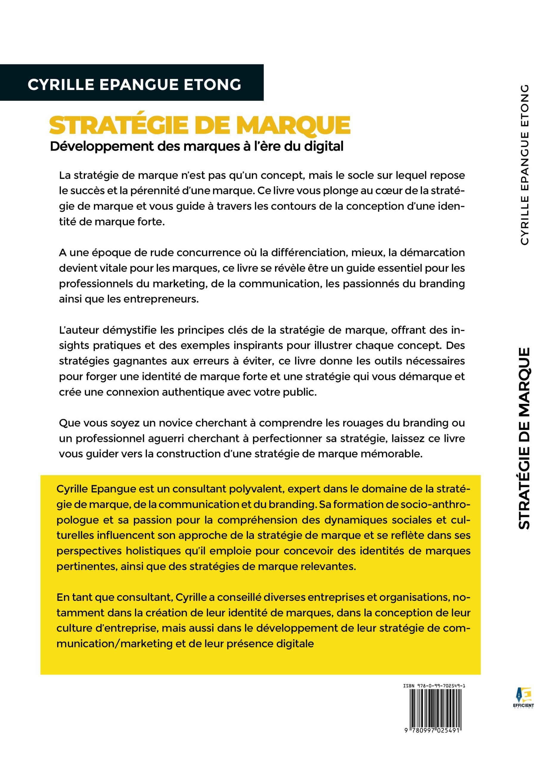 ARRIERE Stratégie de marque – Cyrille epangue Impression ARRIERE Stratégie de marque – Cyrille epangue Impression